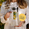 2x Glaskaraffen 2 Liter Set
