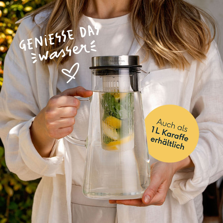 2x Glaskaraffen 2 Liter Set