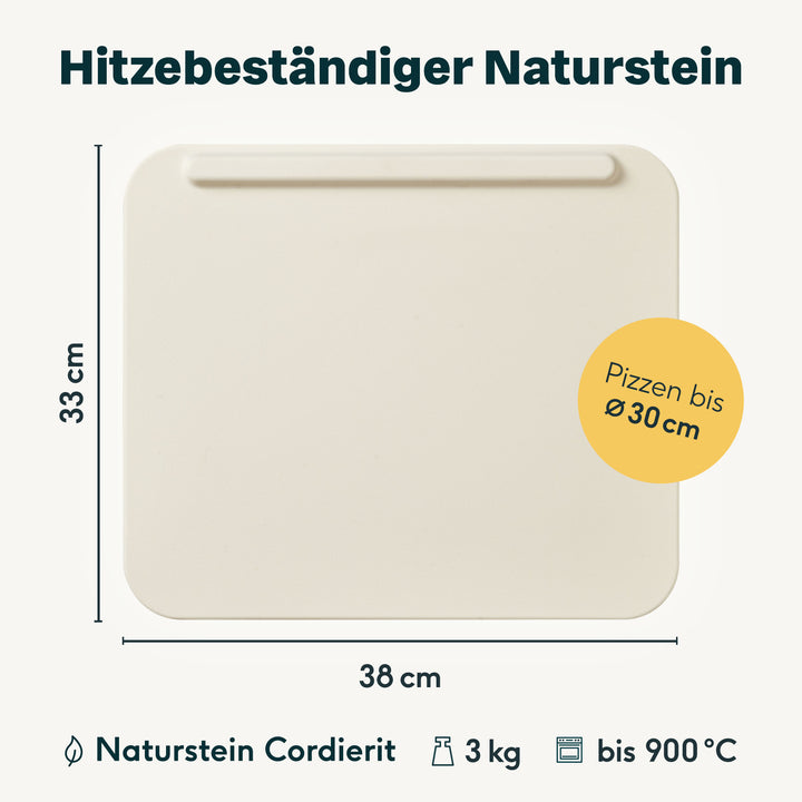 Pizzastein Set 2-teilig