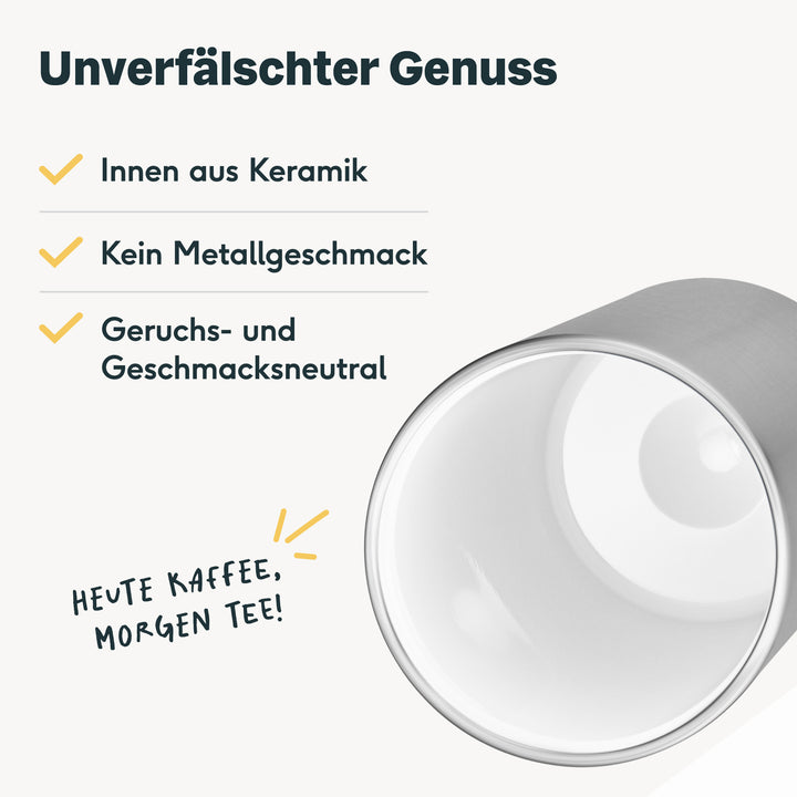 Thermobecher Silber