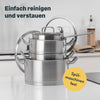 Pfannen & Topfset Unbeschichtet 14-teilig