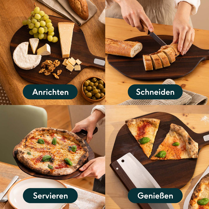 2x Pizzabrett Set