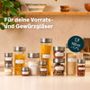 232 Etiketten Gewürzgläser eckig