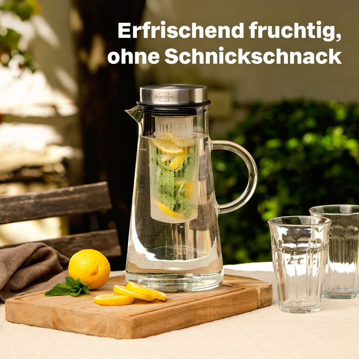 2x Glaskaraffen 2 Liter Set