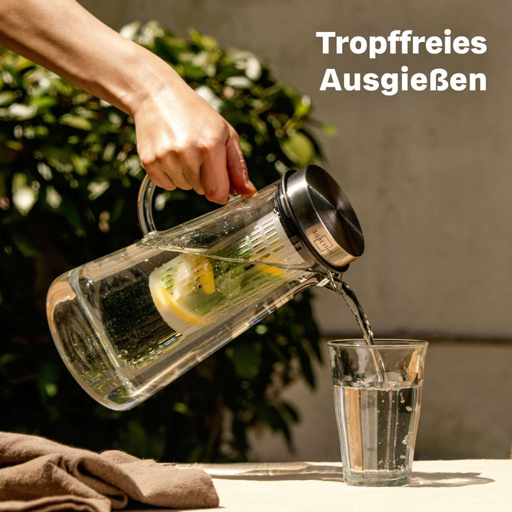 2x Glaskaraffen 2 Liter Set