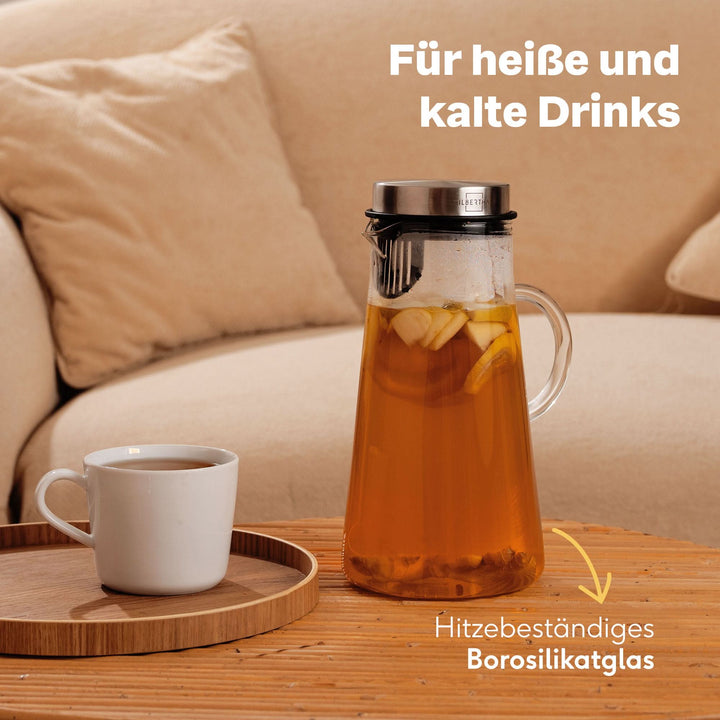 2x Glaskaraffen 2 Liter Set