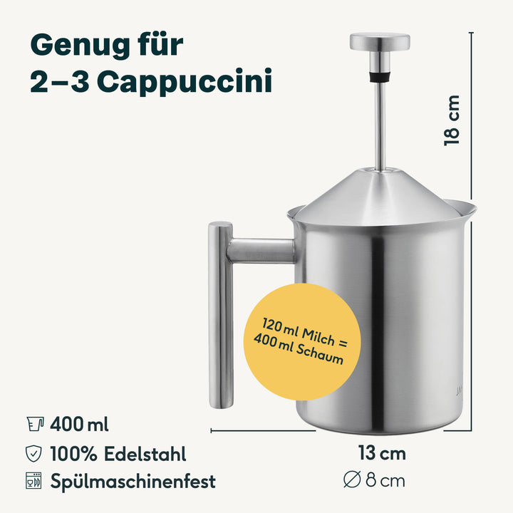 Espressokocher mit Milchaufschäumer
