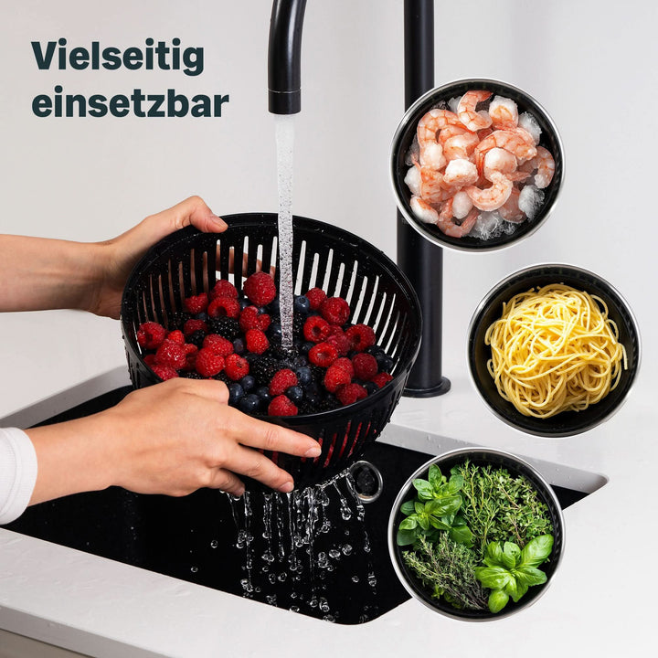 Salatschleuder mit Deckel Set