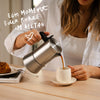 Espressokocher mit Milchaufschäumer