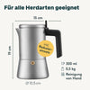 Espressokocher mit Milchaufschäumer