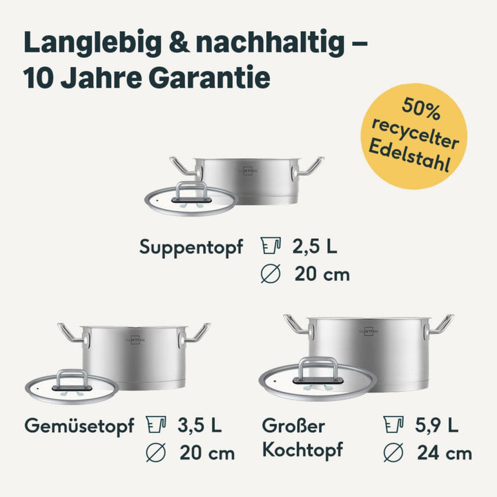 Topfset 3-teilig