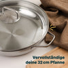 Glasdeckel für Pfanne 32 cm