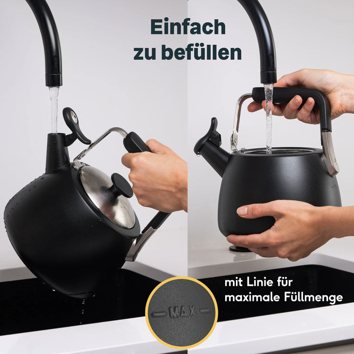 Wasserkessel 1,9 Liter - schwarz