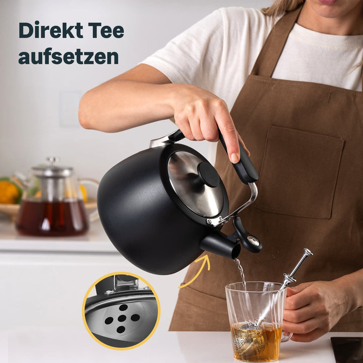 Wasserkessel 1,9 Liter - schwarz