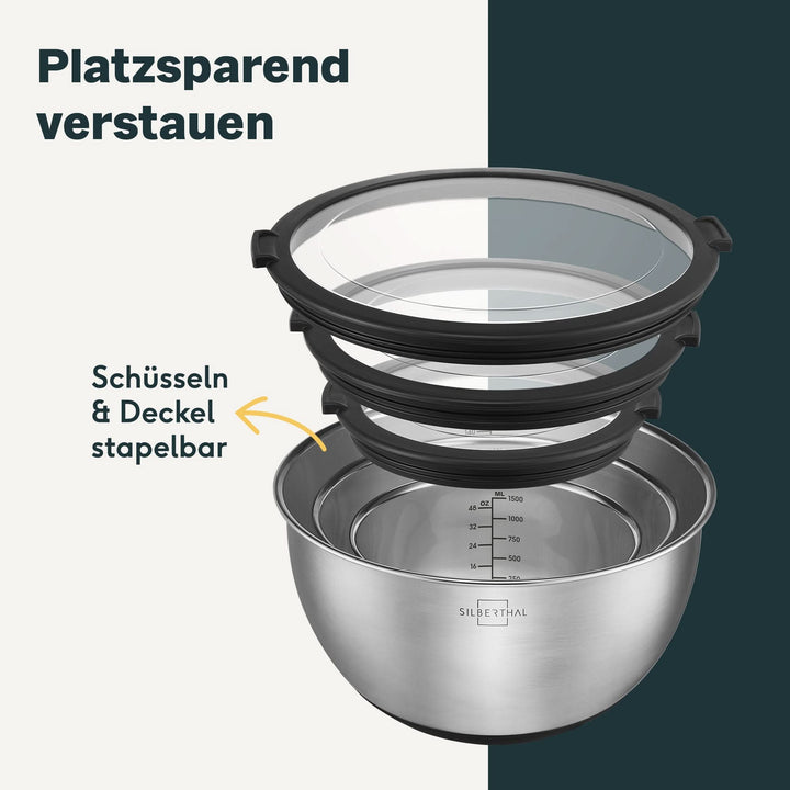 Edelstahlschüssel 1,6 Liter