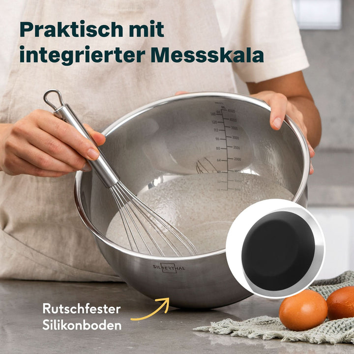 Edelstahlschüsseln 0,7 Liter - 3er-Set