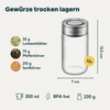 Gewürzgläser 300ml 12er Set