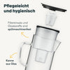 Wasserfilterkanne aus Glas