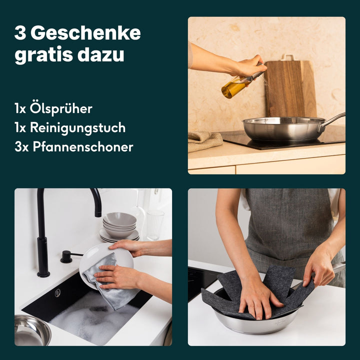 Pfannen & Topfset Beschichtet 11-teilig