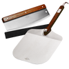 Pizzaschieber mit Wiegemesser Set