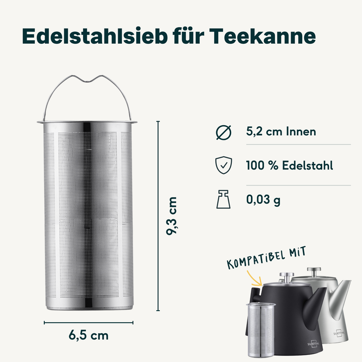 Teesieb aus Edelstahl