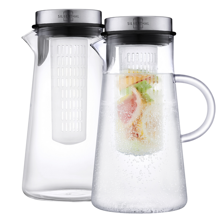2x Glaskaraffen 2 Liter Set